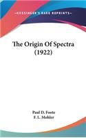 Origin Of Spectra (1922)