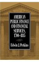 American Public Finance 1700 1815