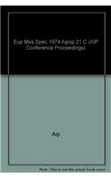 Exp Mes Spec 1974 Aipcp 21 C