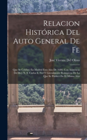 Relacion Histórica Del Auto General De Fe