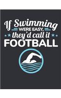 If Swimming Were Easy They'd Call It Football