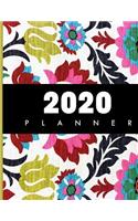 2020 Planner: January-December 2020 12-monthly Calendar Schedule Organizer with Inspirational Quotes 48-Weekly Planner Blank and Lined Journal to write Volume 8 C