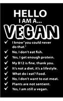 Hello I Am A Vegan