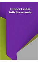 Rubber Bridge Tally Scorecards