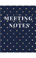 My Boring Meeting Survival Guide and Notes: 8.5x11 Meeting Notebook and Puzzle Book