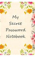 My Secret Password Notebook