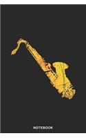 Saxophone Instrument Art Graphic Notebook