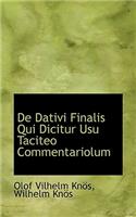 de Dativi Finalis Qui Dicitur Usu Taciteo Commentariolum