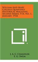 William and Mary College Quarterly Historical Magazine, Second Series, V14, No. 1, January, 1934