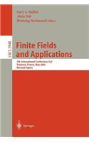 Finite Fields and Applications: 7th International Conferenc, Fq7, May 2003: Revised Papers