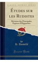 Ã?tudes Sur Les Rudistes: RÃ©vision Des Principales EspÃ¨ces d'Hippurites (Classic Reprint)