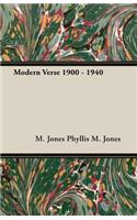 Modern Verse 1900 - 1940