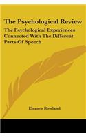 The Psychological Review