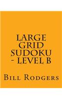 Large Grid Sudoku - Level B: Fun, Large Grid Sudoku Puzzles