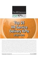 Top 25 HR Service Delivery KPIs of 2011-2012