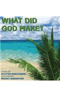 What Did God Make?