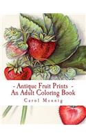 Antique Fruit Prints - An Adult Coloring Book