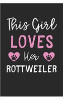 This Girl Loves Her Rottweiler
