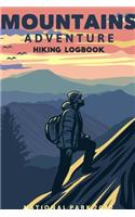 Mountain Adventure Hiking Logbook: Art Hiking Journal With Prompts To Write In, Trail Log Book, Hiker's Journal, Gifts Travel A Adventure Outdoors Walking, Climbing, Camping, RV, Runn