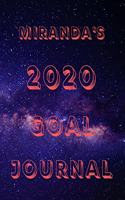 Miranda's 2020 Goal Book: 2020 New Year Planner Goal Journal Gift for Miranda / Notebook / Diary / Unique Greeting Card Alternative