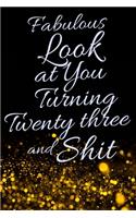 Fabulous Look at You Turning Twenty Three and Shit: Funny 23rd Birthday Sarcastic Gag Gift. Glamorous Joke Notebook Present & Sketchbook Diary Keepsake. Young in heart