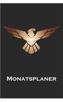Monatsplaner: Monatsplaner, Termin-Kalender - Geschenk-Idee für Adler Fans - A5 - 120 Seiten