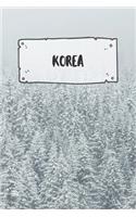 Korea: Ruled Travel Diary Notebook or Journey Journal - Lined Trip Pocketbook for Men and Women with Lines