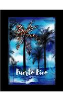 Puerto Rico: Caribbean Christmas Journal Notebook Shopping Organizer Holiday Food Meal Party Planner Budget Expense Tracker. Tropical Palm Tree Soft Cover 8.5 x 