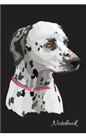 Notebook: Cute Dalmatian, Blank Lined Journal Notebook, College Ruled Size 6" x 9", 110 Pages, Gift for Dog Lovers and Pet Owners - Cute Dog Notebook (Volume (2 Cute Dog Notebook)
