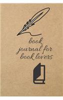 Book Journal for Book Lovers: Blank Line Journal