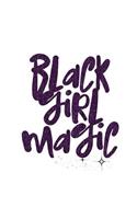 Black Girl Magic: Faux Dark Purple Glitter 2019 Calendar Weekly Planner To Do List Organizer Book 8.5 11 Large