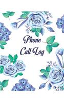Phone Call Log: Telephone Message Tracker(1 Phone Call Logbook)