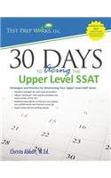 30 Days to Acing the Upper Level SSAT