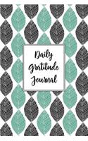 Gratitude Journal Abstract Leaves Pattern 4: Daily Gratitude Journal, 100 Plus Graph Bullet Style Pages With Two Per Page, Start Each Day With A Grateful Heart.