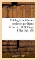 Catalogue de Tableaux Modernes Par Berne-Bellecour, H. Bellangé, Billet