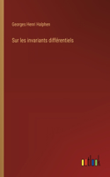 Sur les invariants différentiels