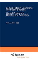 Control Problems in Robotics and Automation