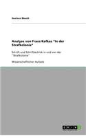 Analyse von Franz Kafkas "In der Strafkolonie"