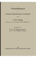 Verhandlungen der Deutschen Pharmakologischen Gesellschaft