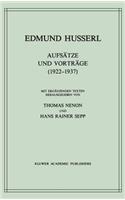 Aufsätze Und Vorträge (1922-1937)