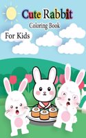Cute Rabbit Coloring Book For Kids