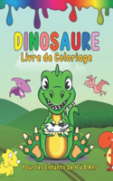 Dinosaure Livre de Coloriage Pour les Enfants de 4 à 8 Ans