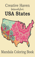 Creative Haven Beautiful USA States Mandala Coloring Book