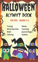 Halloween Activity Book for Kids Grades K-1
