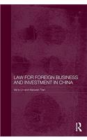 Law for Foreign Business and Investment in China