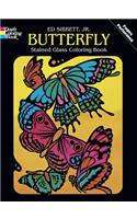 Butterfly Stained Glass Coloring Book