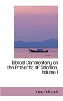 Biblical Commentary on the Proverbs of Solomon, Volume I