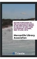 Second Supplement to the Catalogue of Books in the Mercantile Library of the City of New York (Accessions, October, 1869, to Apri, 1872)