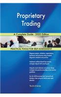 Proprietary Trading A Complete Guide - 2020 Edition