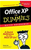 Microsoft Office XP for Windows for Dummies Quick Reference